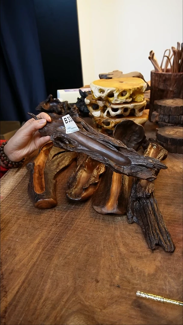 B332鹰瞳木作手工工艺香插