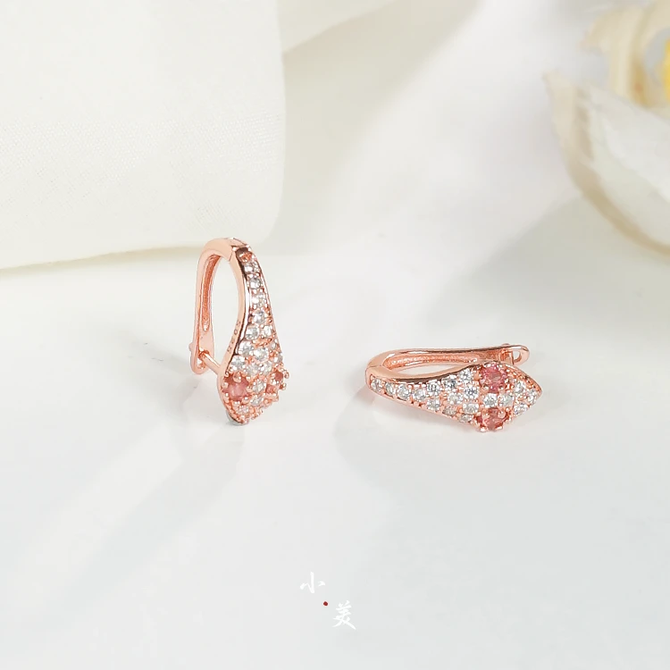 碧玺灵蛇耳扣耳环（多样性发）C455