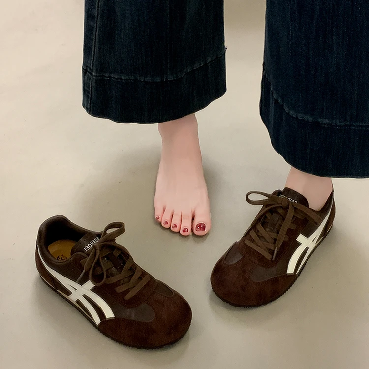 【断码清货·韩版高端定制】德训鞋女款时尚系列2025秋季新款赛车鞋