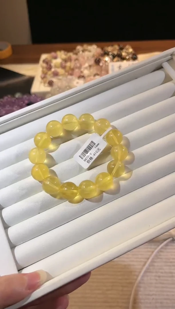 合成欧泊未镶嵌手串多样性发一Q97吸金14mm