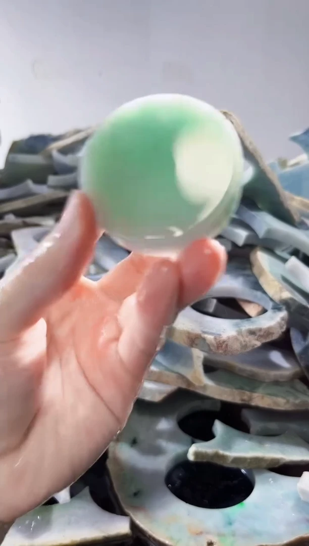 裸石翡翠缅甸翡翠A货文8666