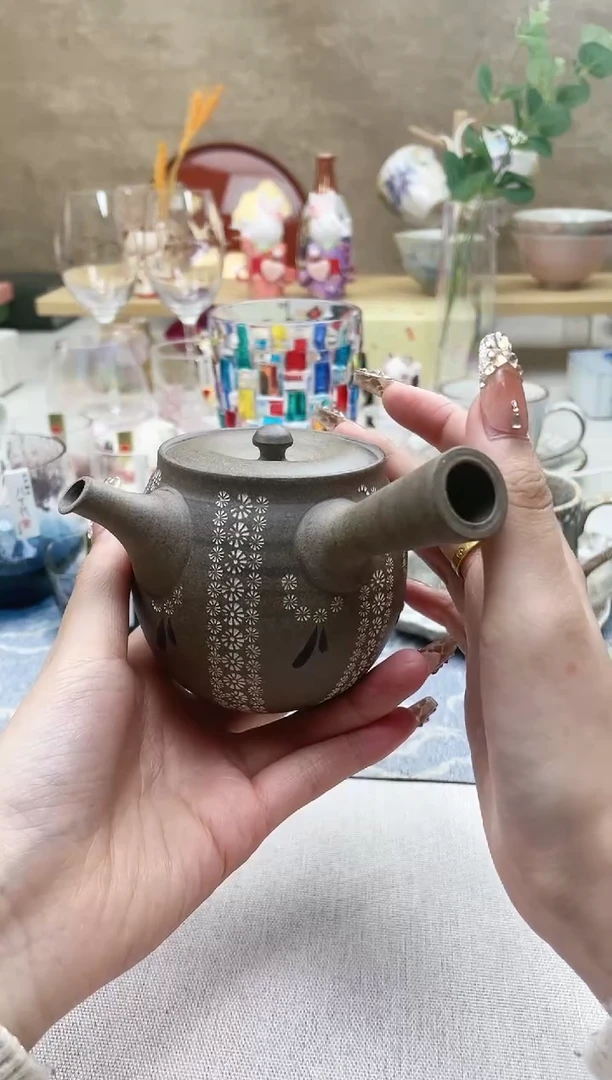 【闪购商品】摆件/盘子/杯子十草侧把急须