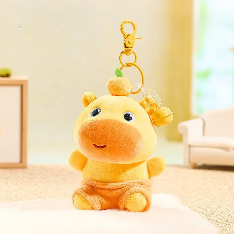 【现货】水豚毛绒挂件玩偶TheGreenParty书包钥匙扣挂礼物噜噜