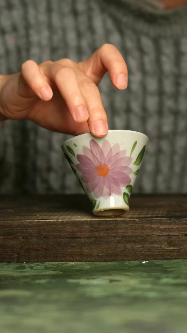 陶瓷青诗集手工手绘瓷器