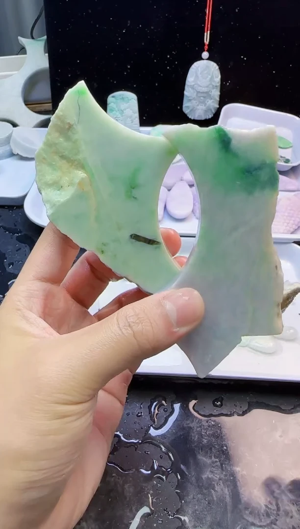 颈饰未镶嵌翡翠070天然A货翡翠