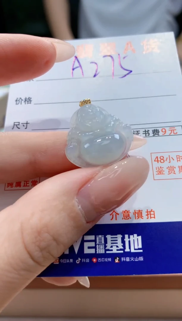 翡翠未镶嵌颈饰 天然A货翡翠挂件