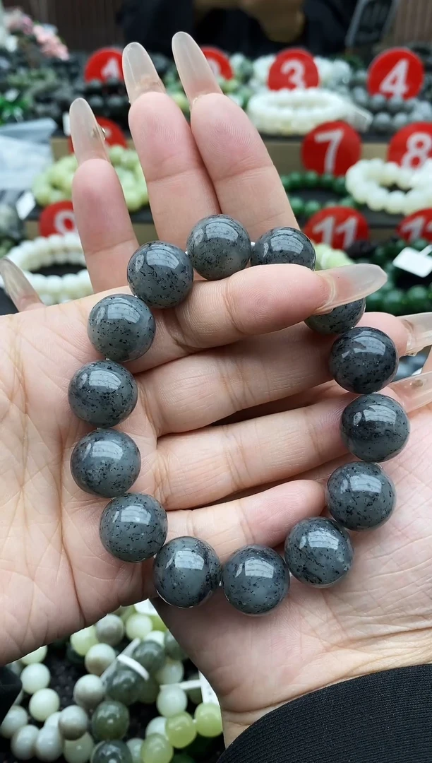 未镶嵌手串和田玉聚墨青花16