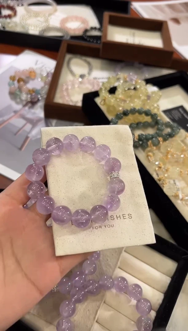 【闪购商品】水晶手链合金紫水晶手链x1120