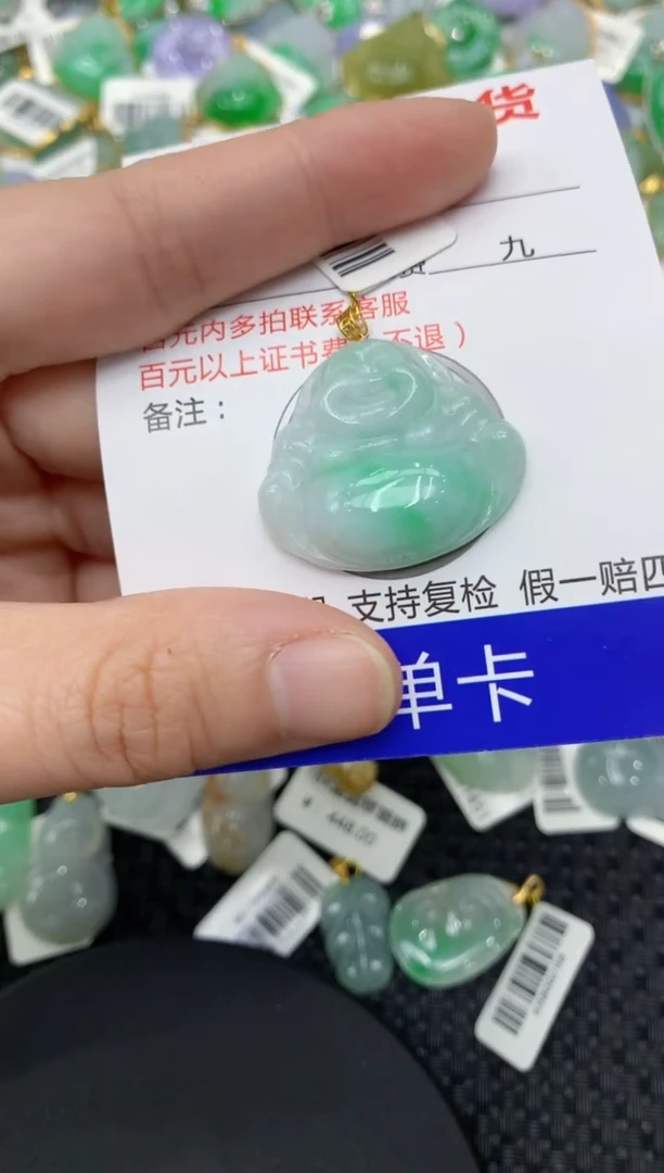 【闪购商品】翡翠颈饰18K金镶嵌11111111111