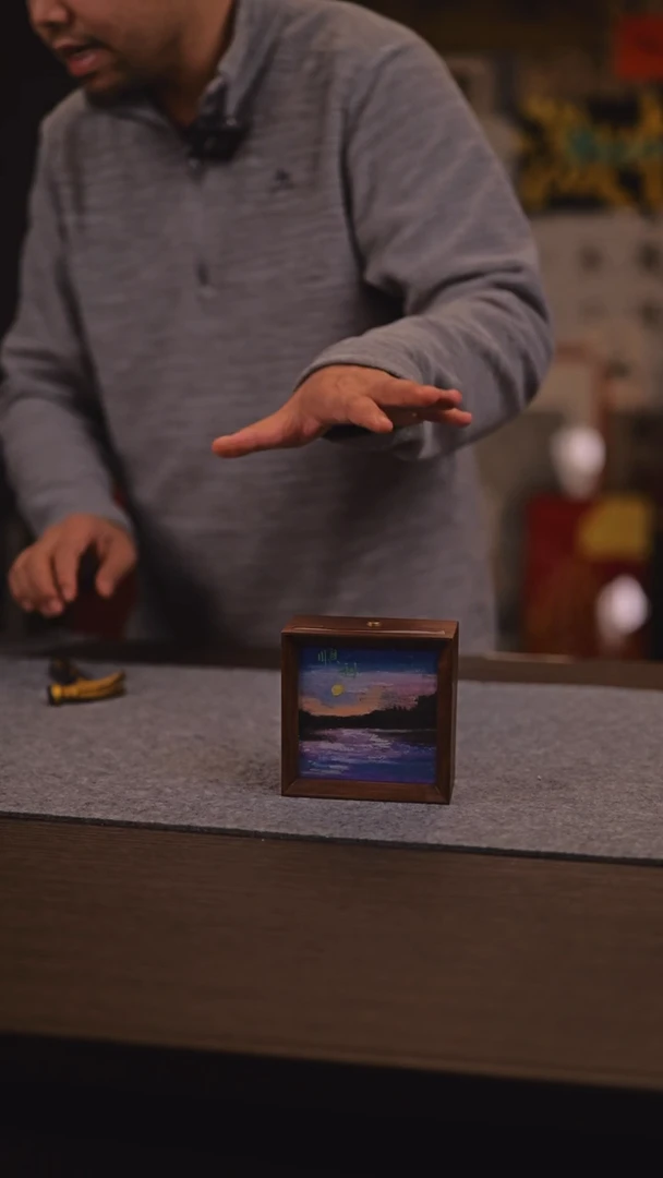 【闪购商品】书法981 顺利 黑胡桃灯箱