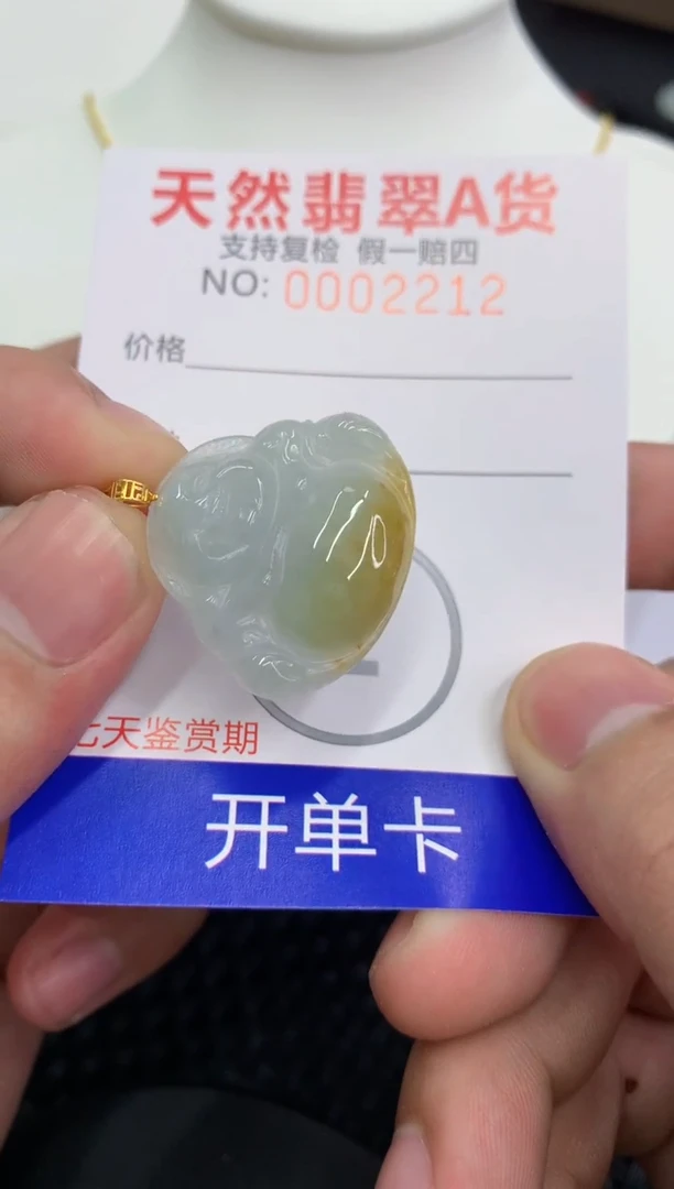 【闪购商品】翡翠颈饰18K金镶嵌1111111111