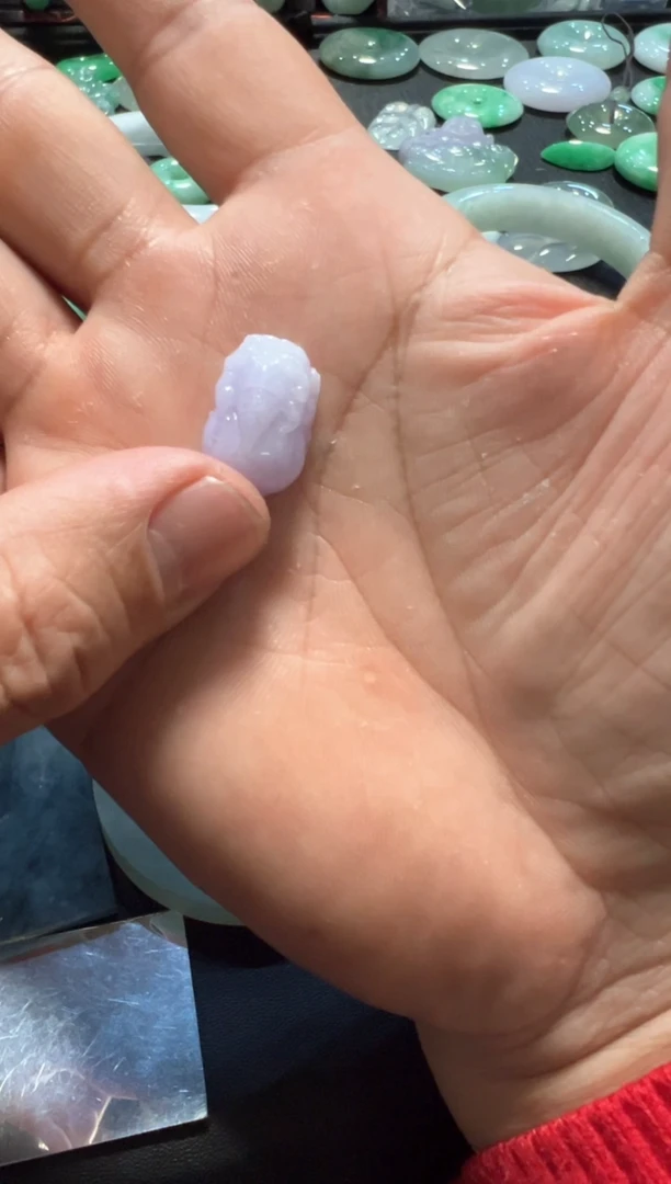 【闪购商品】翡翠挂件未镶嵌紫貔貅