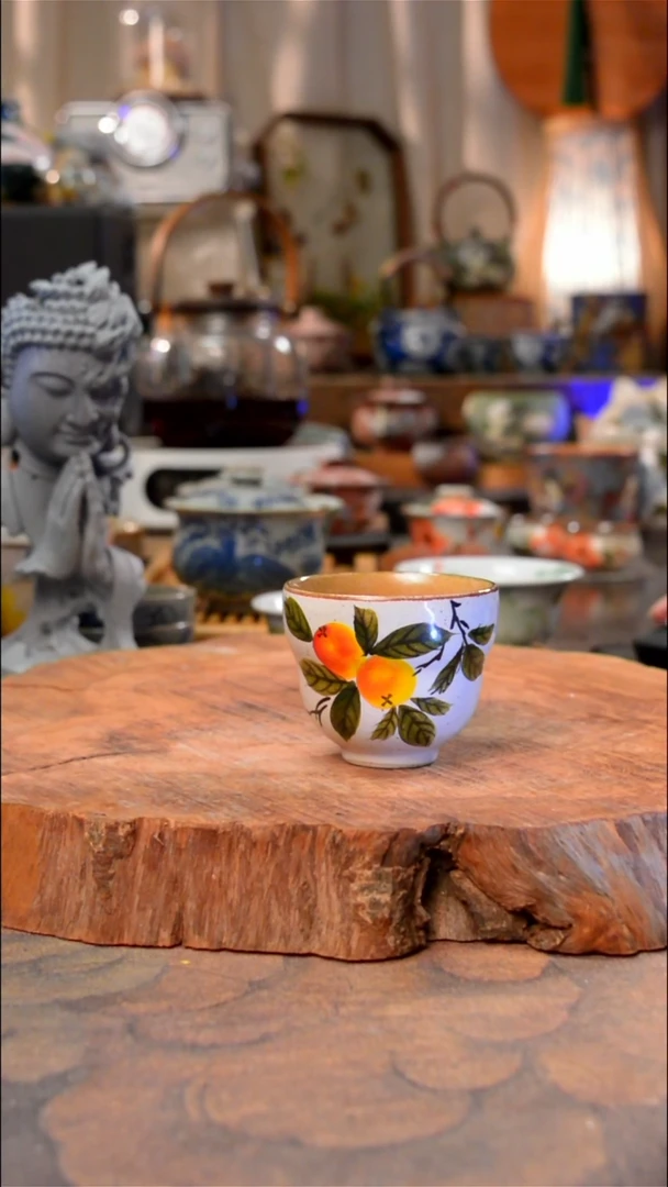 杯琵琶景德镇手工手绘