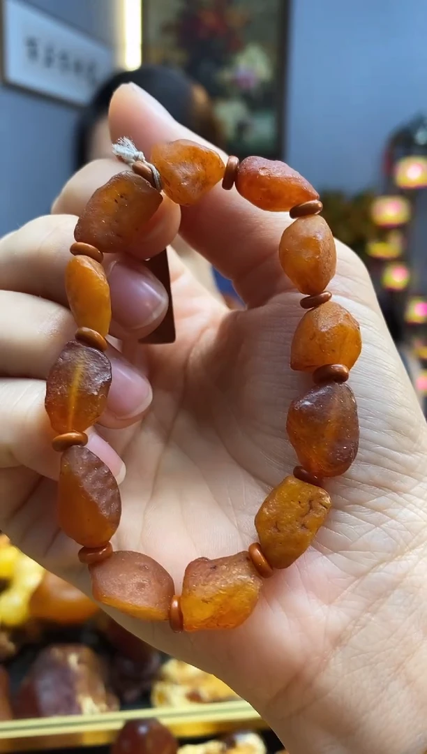 未镶嵌琥珀手串手串