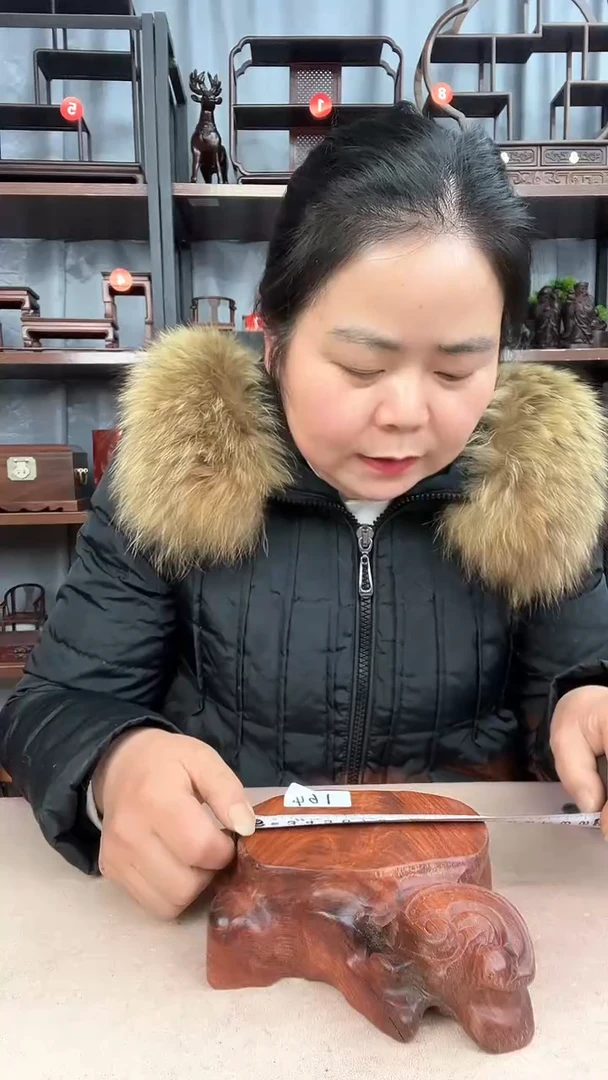 【闪购商品】乌木类端景台164小李红木工艺品小李红木工艺品