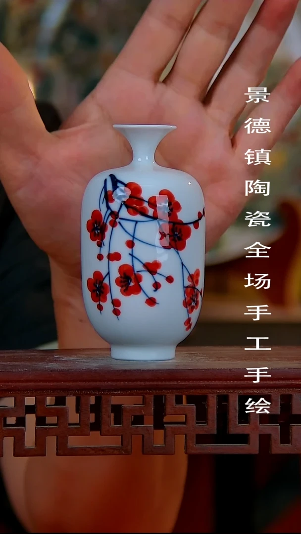 摆件手景德镇陶瓷 全场手工绘