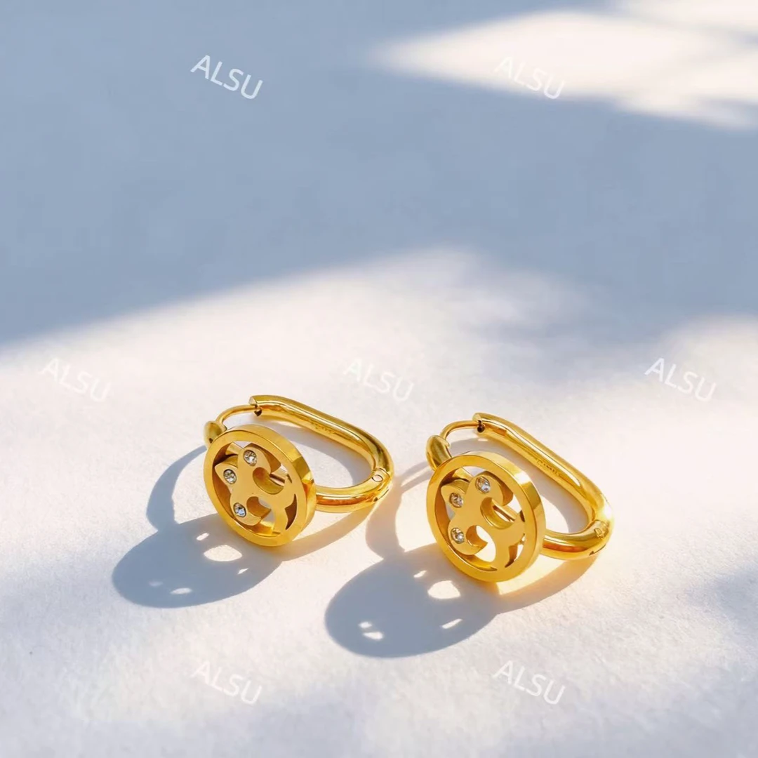 合金锆石耳饰 ALSU原创经典民族风常规款百搭耳环简约气质时尚