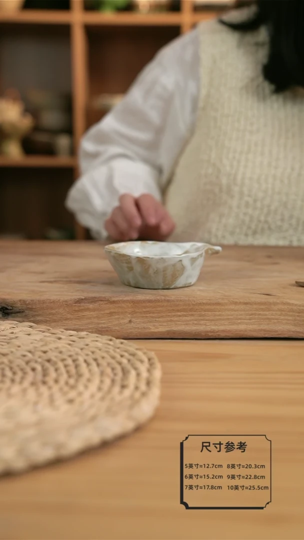 【闪购商品】福利粉影的把手手捏小碟子