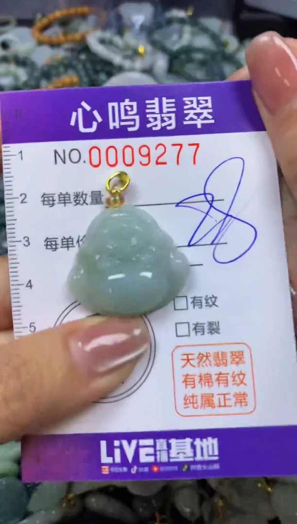 翡翠未镶嵌颈饰闪购009277