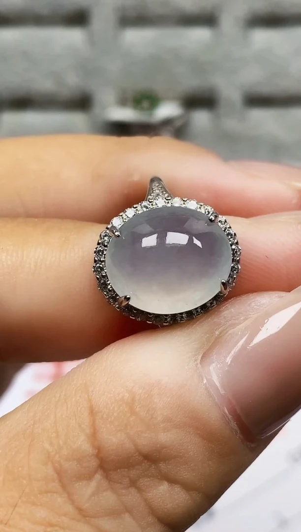 银S925镶嵌戒指翡翠有**·1774