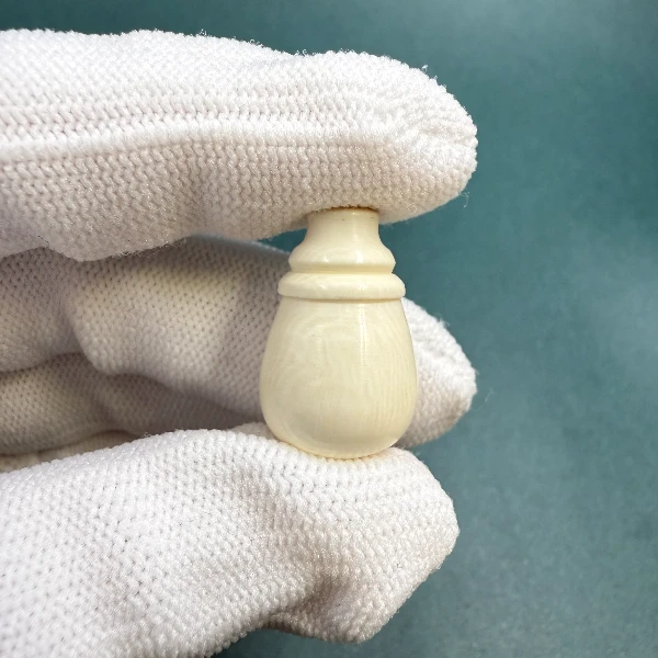M1371天然猛犸牙宝瓶三通 支持鉴定 假一罚四