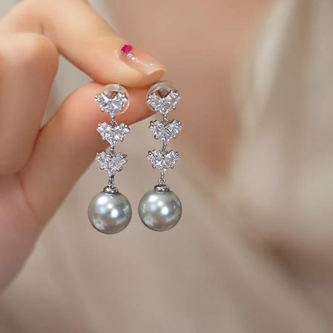 铜合金耳饰 时尚甜美耳饰 F528