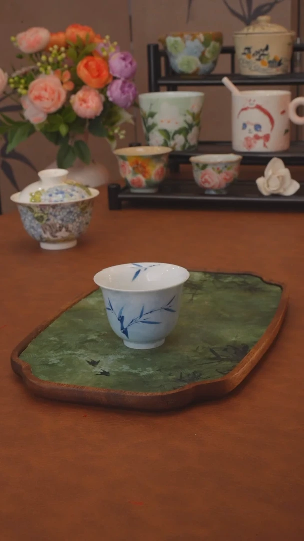 落单福利 竹子品茗杯