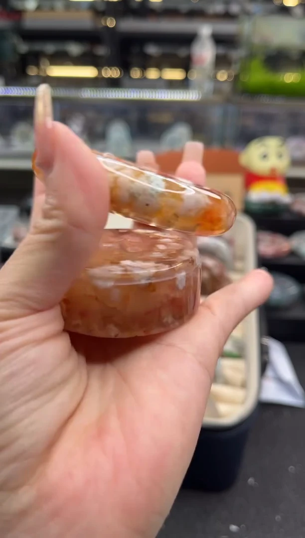 未镶嵌手镯石英质玉尘*丷圈口（赠品镯心）