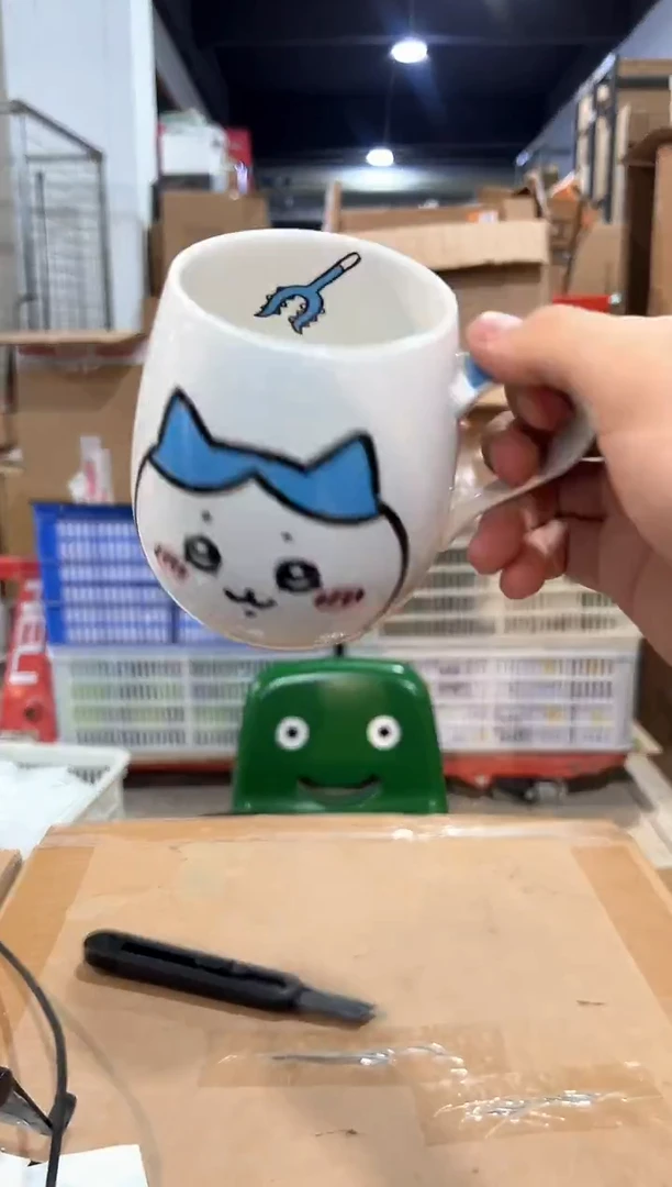 瓷片小八大肚杯