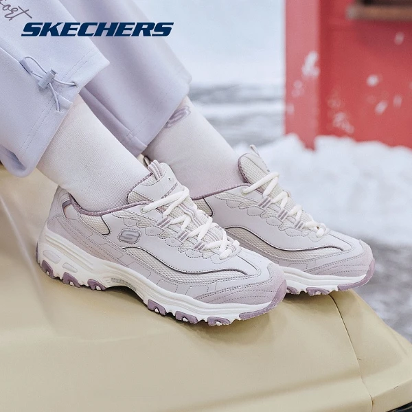 斯凯奇女士经典老爹鞋通勤风绑带奶茶熊运动系老爹鞋896283