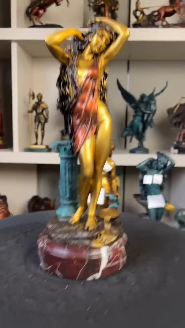 欧美精黄铜雕塑精品