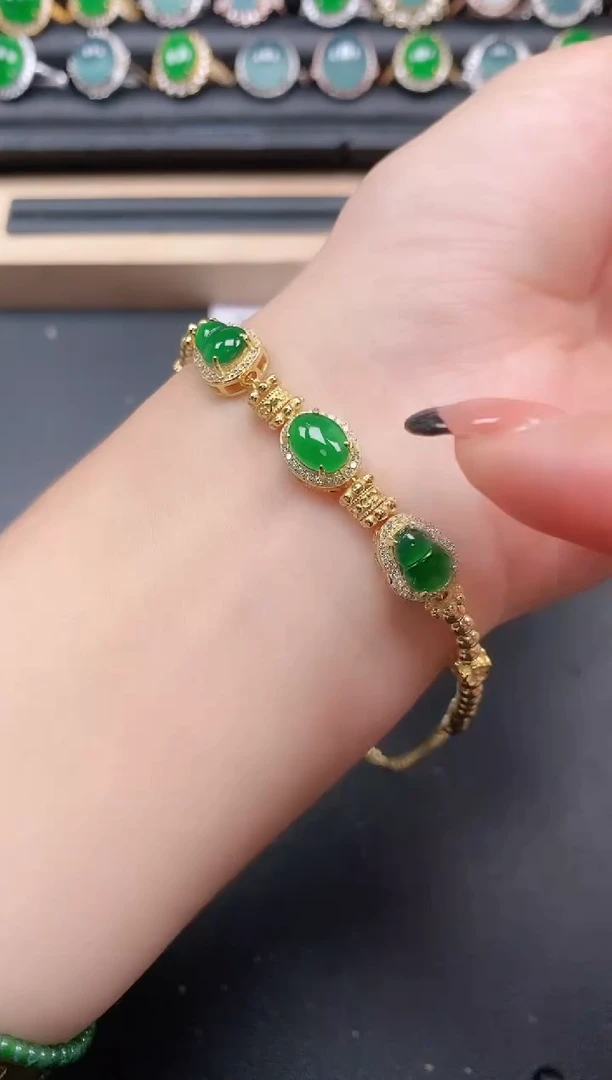 翡翠戒指银S925镶嵌1111111