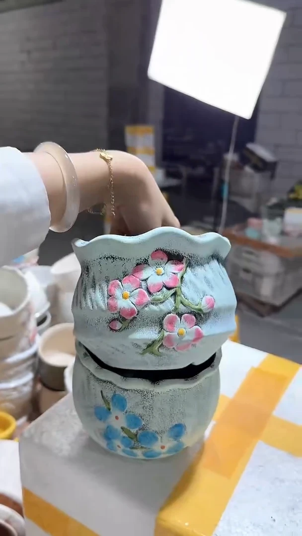 高温陶瓷花盆+Q521