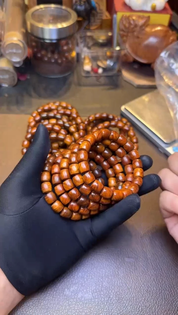 黄花梨/降香黄檀手串/手链黄花梨直切单圈