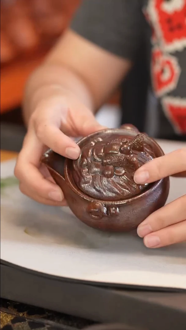 茶壶紫砂原矿手工制作200cc