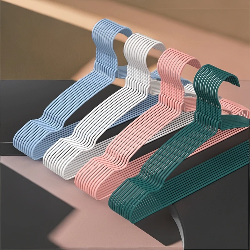 优选10个成人衣架 40厘米长度铁衣架 晾衣架家用防滑衣服撑子