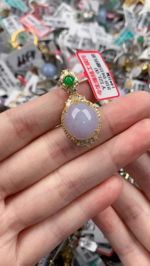 银S925镶嵌戒指翡翠4444----6