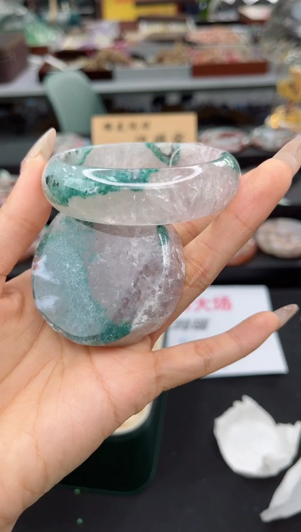 【闪购商品】玛瑙/玉髓手镯未镶嵌57圈（赠品镯心）6S8002