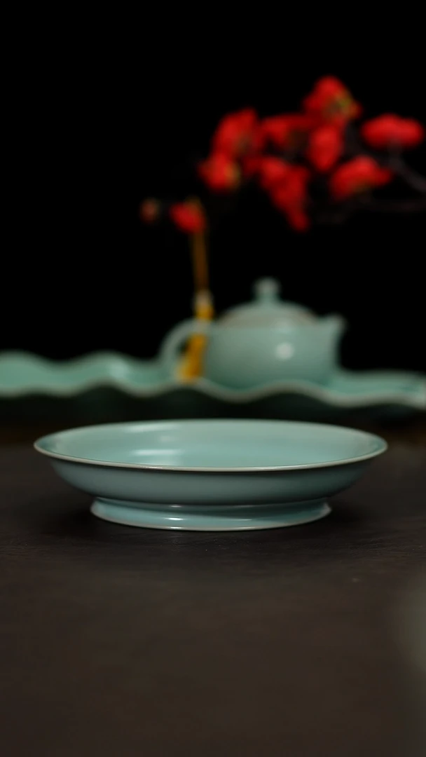 摆件汝瓷 仿古 摆件 盘·微瑕