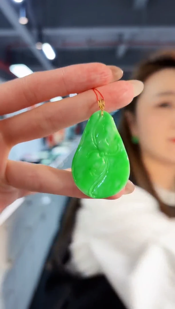【闪购商品】翡翠颈饰18K金镶嵌缅料A货/支持复检/一件