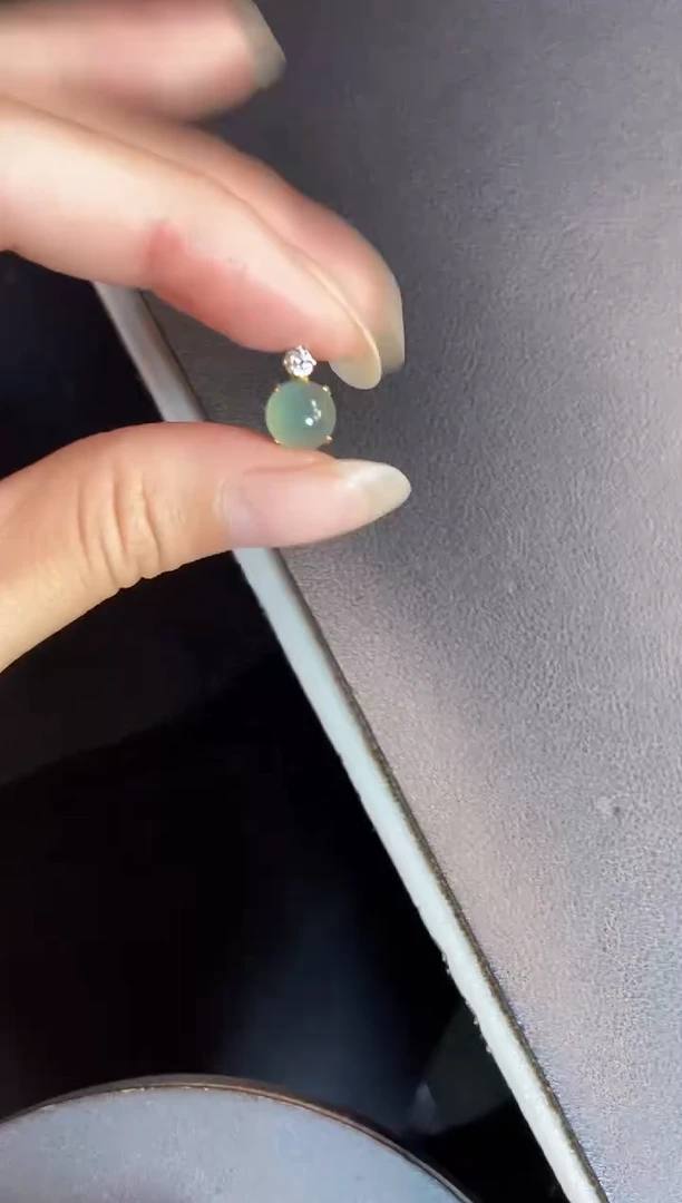 吊坠(不含链)银S925镶嵌翡翠1