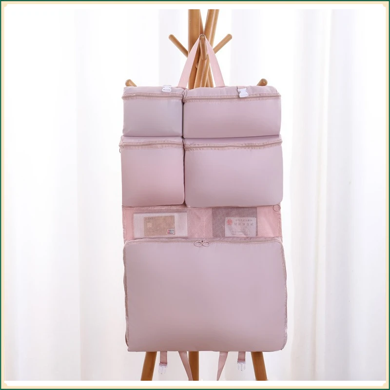 旅行收纳包七合一套装袋便携内衣内裤收纳袋旅游包出差出行整理包