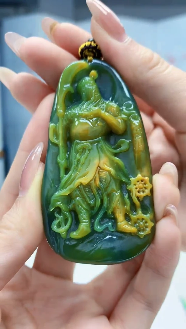 【闪购商品】定制翡翠未镶嵌4969jw-毛货挂件87