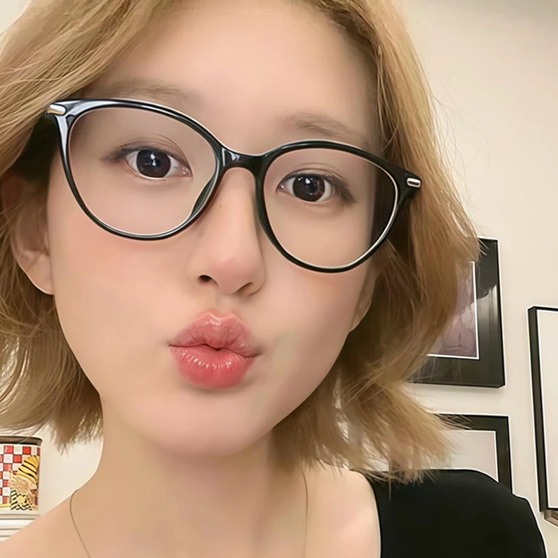 赵露思同款黑框眼镜女款近视可配度数韩系氛围感眼睛镜框素颜神器