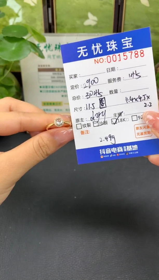 18K金镶嵌定制翡翠A***.E658