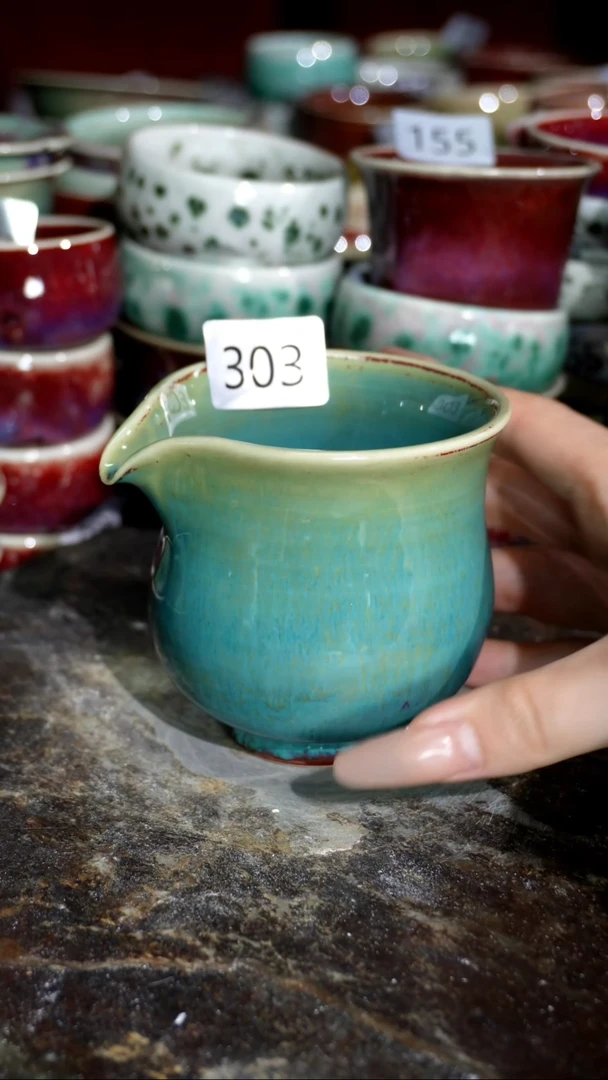 摆件精品窑变钧瓷茶器