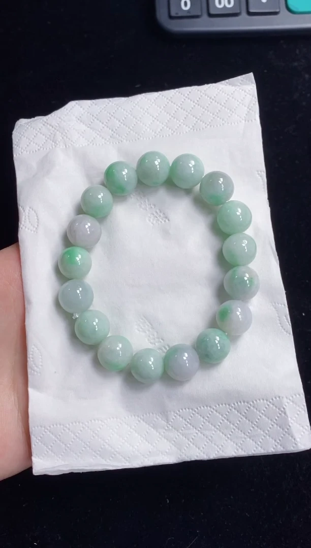 未镶嵌手串翡翠75号链接天然缅甸翡翠A货一物一证发货