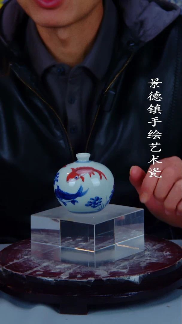摆件陶瓷景德镇手工手绘陶瓷摆件12