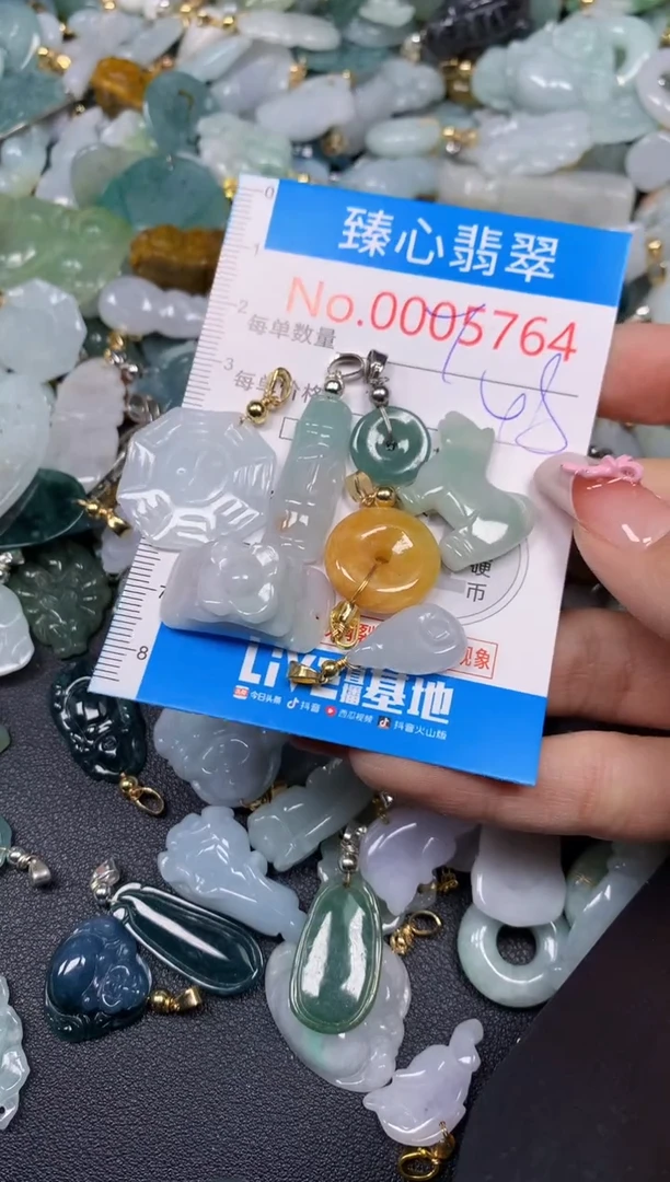 【闪购商品】翡翠颈饰未镶嵌含绳0005764