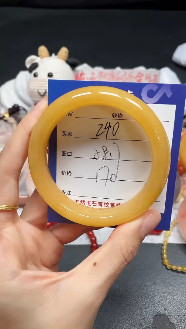 未镶嵌手镯石英质玉240